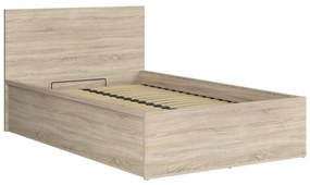 Pat de o persoană 120 cm Tetrix 6 (stejar sonoma) (cu somieră) (cu sp. depozitare). 1098486