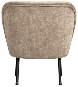 Fotoliu bej cu tapițerie din chenille Vogue – WOOOD