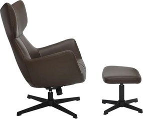 Fotoliu pivotant VOGUE piele sintetica maro