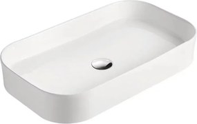 Lavoar pe blat Fluminia Capri alb 65 cm