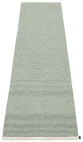 Covor tip traversă pentru interior și exterior verde deschis 70x300 cm Mono Sage Army – Pappelina