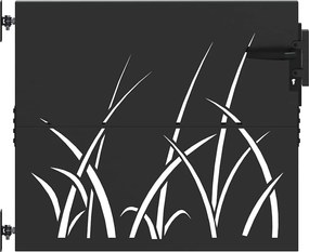 vidaXL Poartă de grădină Negru 85 x 100 cm Oțel vopsit în pulbere