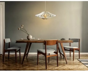 Lustră pe cablu 1xE27/60W/230V alb d. 47 cm