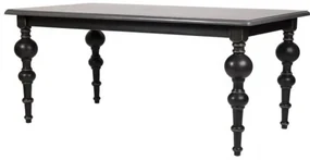 Masa dining, din lemn masiv de pin, aspect vintage, Country Chic