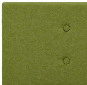 Cadru de pat, verde, 160 x 200 cm, material textil Verde, 160 x 200 cm