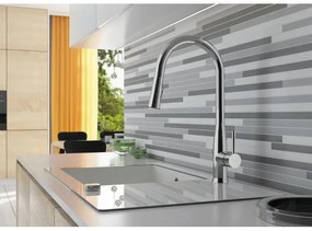 Baterie de chiuvetă cu cap de duș detașabil Deante BDH_072M LUKRECJA crom lucios