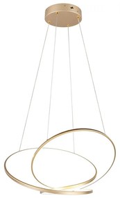 Lustră aurie LED cu intensitate reglabilă Darvin – Trio