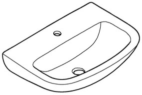 Lavoar GROHE 39440000 - BAU CERAMIC 553 × 386 mm ceramică/alb