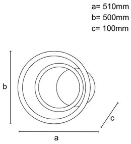 Plafonieră LED 55W dimabilă, 230V, 3000–6500K, cu telecomandă