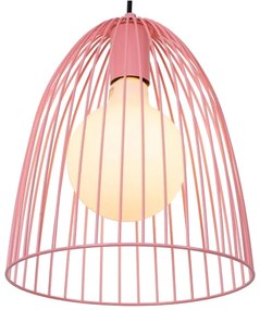 Lustră pe cablu Lucide 74417/01/66 MACARONS 1xE27/40W/230V d. 24,5 cm roz