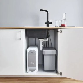 Baterie bucatarie Grohe Blue Home pipa tip L si Starter Kit negru mat