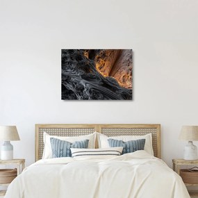 Tablou pe sticlă - Privire spre centru (70x50 cm)