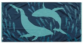 Prosop de plajă DecoKing Dolphin , 90 x 180 cm