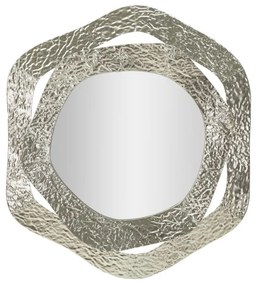 Oglindă de Perete „Aury” Argintie, 66X6X75 cm, Mauro Ferretti