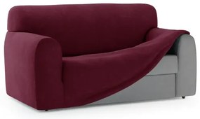 Husa elastica pentru canapea de 2 locuri LARSI, rosu vin