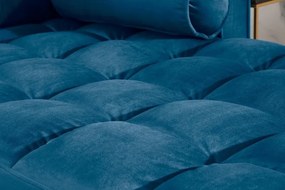 Coltar elegant Cozy Velvet, catifea aqua