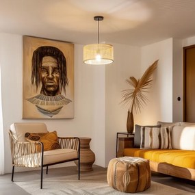 Brilagi - Lustră LED suspendată pe cablu CERIA BOHO 1xE27/40W/230V Ø 25 cm bambus