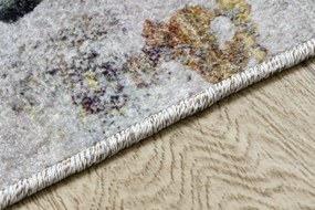 MIRO 51709.803 covor lavabil Absztrakció anti-alunecare - albastru / aur - SECUNDAR-COTATI PRODUSUL