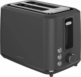 Prajitor de paine AENO ATS0001G, 930W, 7 trepte, Control tactil, Timer invers, Protectie blocare felie, Silentios, Gri