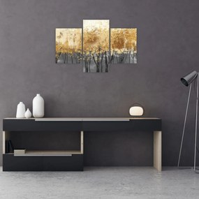 Tablou - Copaci aurii (90x60 cm)