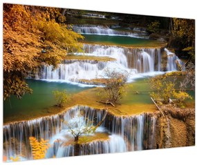 Tablou - Cascada Huay Mae Khamin, Thailanda (90x60 cm)
