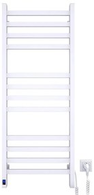 Radiator de baie tip scară cu termostat AVANGARD 459W/230V 120,6cm IP44, alb, dreapta