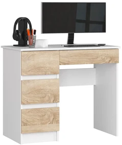 Masă PC Alineadas (alb + stejar sonoma). 1117067