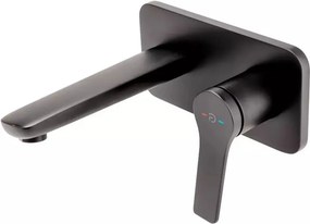 Baterie lavoar incastrata FDesign Seppia negru mat cu corp ingropat