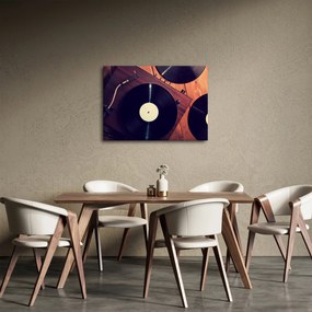 Tablou - Discuri de gramafon (70x50 cm)