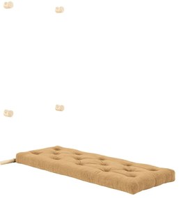 Fotoliu maro deschis cu tapițerie din catifea reiată Hooked – Karup Design