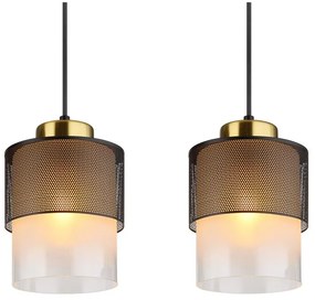 Lustra suspendata OLGA 4L negru/satin