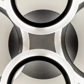 Lustră LED dimabilă aplicată Brilagi ORBITS LED/50W/230V 3000-6500K antracit + telecomandă