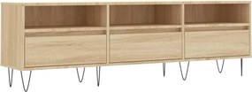 vidaXL Comodă TV, stejar sonoma, 150x30x44,5 cm, lemn prelucrat