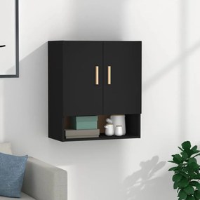Dulap de perete, negru, 60x31x70 cm, lemn compozit 1, Negru