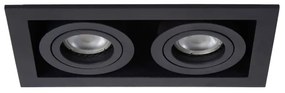 Corp de iluminat încastrat Lucide 09926/02/30 CHIMNEY 2xGU10/50W/230V negru