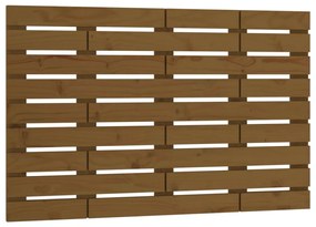 vidaXL Tăblie de pat pentru perete, maro miere, 96x3x63 cm, lemn pin