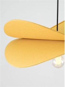Lustra suspendata decorativa LUVE galben mustar