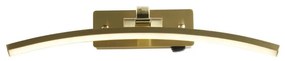 Aplica de perete LED pentru oglinda sau tablou Santorini alama, L-40cm