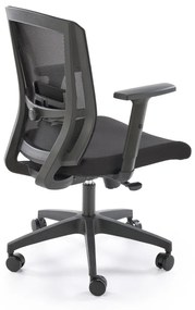 Scaun de birou Paredes negru H107 cm