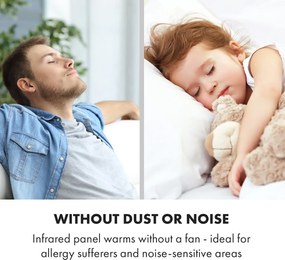 Klarstein Wonderwall Air Art Smart, încălzitor cu infraroșu, 120 x 60 cm, 700 W, aplicație, aleea din grădină