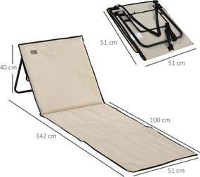 Outsunny Set 2 Șezlonguri Pliabile cu Unghi Reglabil și Buzunar cu Fermoar, 142x51x40 cm, Albastru | Aosom Romania