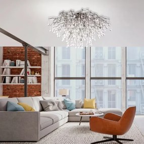 Paul Neuhaus 8092-55 - lustră aplicată ICICLE, 14xG9/40W/230V, Ø 100 cm, crom