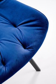 Scaun K519 velvet bleumarin