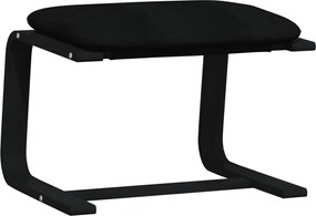 vidaXL Taburet, negru, 51 x 41 x 40 cm, material textil