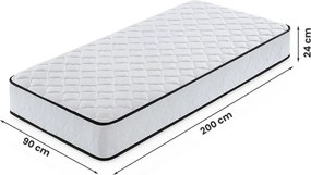 Saltea cu arcuri 120x200 cm (H3). 1138251