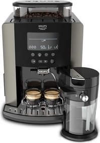 Espressor automat Krups Arabica Latte EA819E10, 1450W, 15 bar, 1.7 l, LCD, 5 programe, 3 functii, 3 setari de temperatura si aroma, Milk Comfort / One Touch Cappuccino, Negru