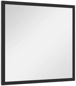 HOMCOM OGLINDĂ MURALĂ PĂTRATĂ 50 x 50 cm, cadru din lemn negru, ideală pentru baie, living sau dormitor | Aosom Romania