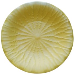 Platou Leaf din ceramica galbena 25.5 cm