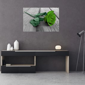 Tablou - Trandafir verde (90x60 cm)