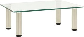 vidaXL Suport TV, transparent, 40 x 35 x 17 cm, sticlă securizată